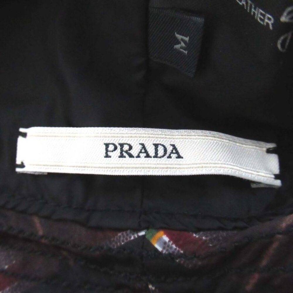 Prada Checked Nylon Bucket Hat Size M Purple - Picture 6 of 6
